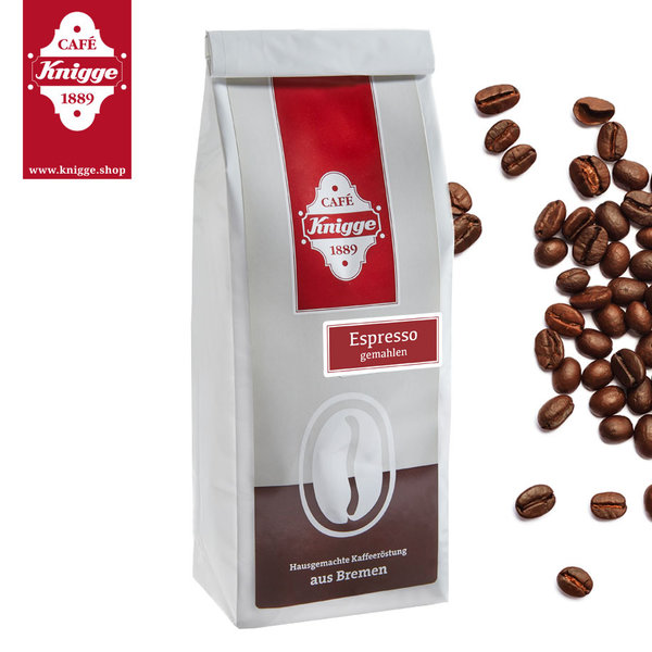 Knigge Kaffee - Hausmischung "Espresso" - gemahlen ca.  250g